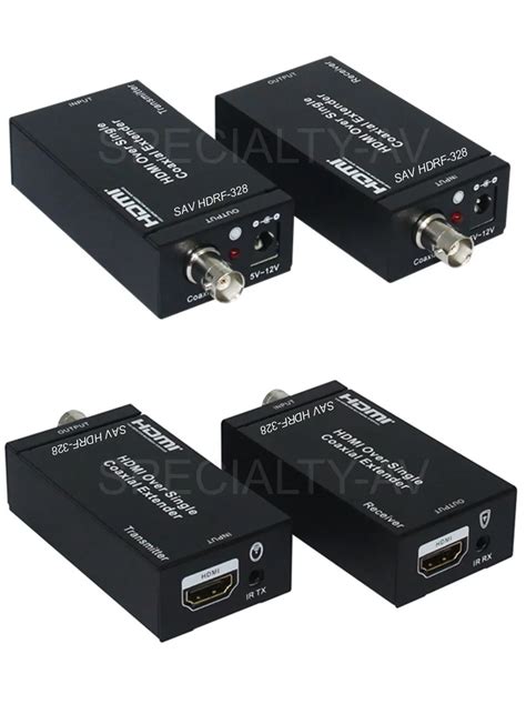 Hdmi Ir Over Single 75ohm Rg6 U Coax Cable Extender Balun Sender