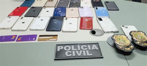 Pol Cia Civil Prende Em Flagrante Grupo Criminoso Em Posse De Celulares