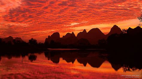 HD wallpaper: Li River at Sunset, Guilin, China, Asia | Wallpaper Flare