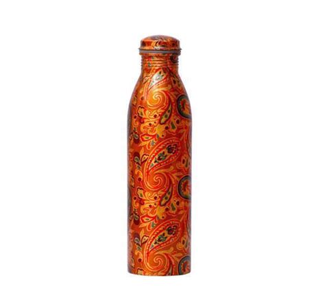 Copper Water Bottle Design Printed Tredy Foods