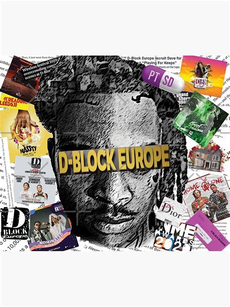 D Block Europe Scrapbook Poster For Sale By Oneeyedtee Redbubble