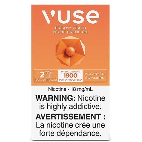 Vuse Epod Creamy Peach Pods Pk Smoke