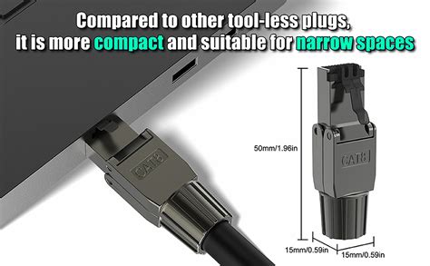 Amazon Vcelink Rj Connectors Tool Free Cat Shielded Rj