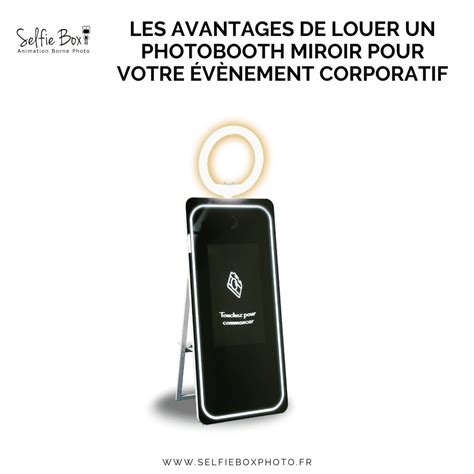 un photobooth miroir pour votre évènement corporatif