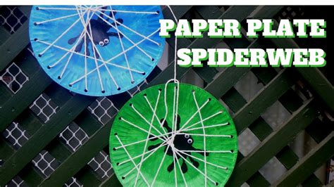 Halloween Craft Paper Plate Spiderweb Paper Plate Crafts Youtube