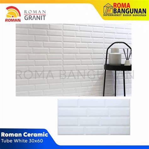 Jual Keramik Dinding Roman Dtube D Tube White X R W R Kab