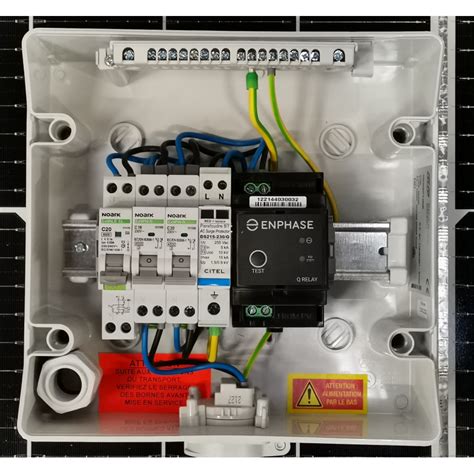 Coffret de protection AC 3kW 20A Q relai Monophasé MadEnR