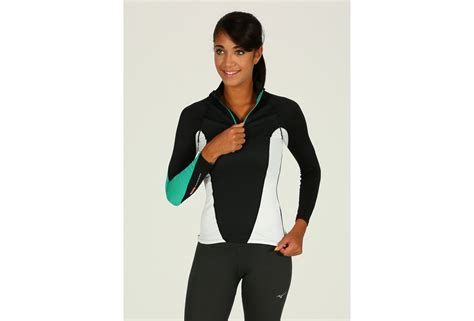 Mizuno Camiseta Breath Thermo Virtual Body G Media Cremallera En