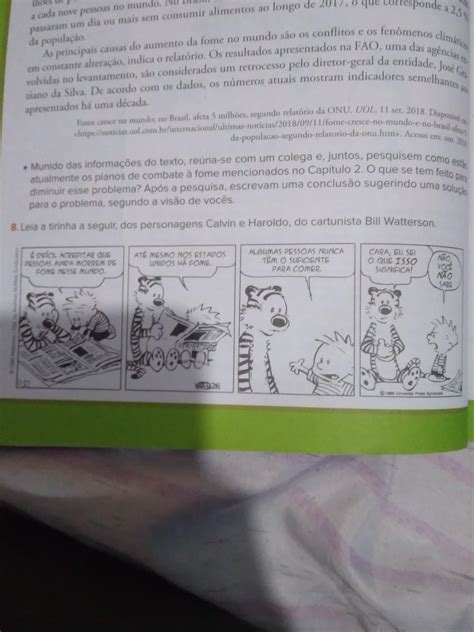 base na tirinha de calvin e haroldo reúna se um ou dois