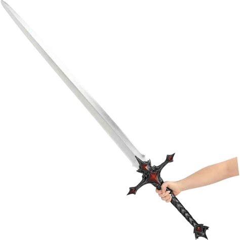 Larp Two Handed Essessas Sword Carbon Silverred