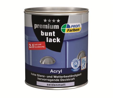 Profi Acryl Premium Buntlack Seidenmatt Ml Laubgr N Ral