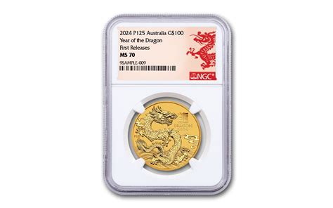 2024 P Australia 100 1 Oz Gold Lunar Series III Year Of The Dragon NGC