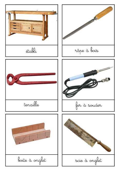 Nomenclature Les Outils De Bricolage Outils Bricolage Outils Tuto