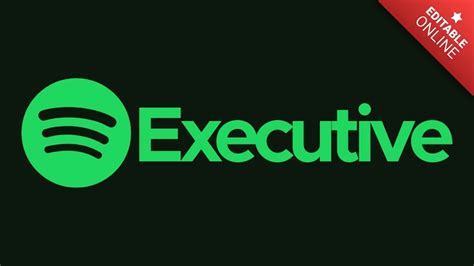 Executive Logotipo Spotify Generador De Efectos De Texto