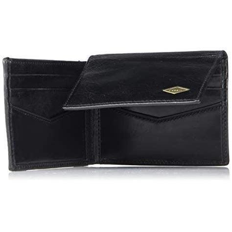 Fossil Cartera Triple Plegable De Cuero Con Bloqueo RFID Para Hombre