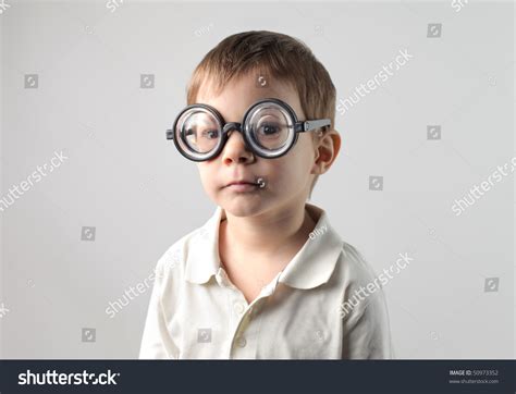 Child With Thick Glasses Stock Photo 50973352 Shutterstock