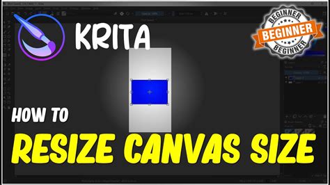 Krita How To Resize Canvas Size Tutorial Youtube