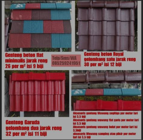 Genteng beton flat minimalis malang on Carousell