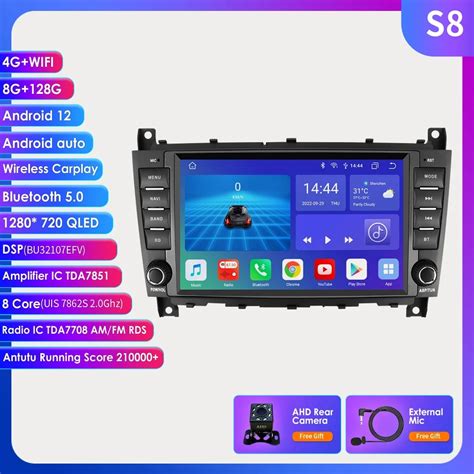 Carplay Stereo Samochodowe Z Androidem Dla Mercedes Benz W C Clc