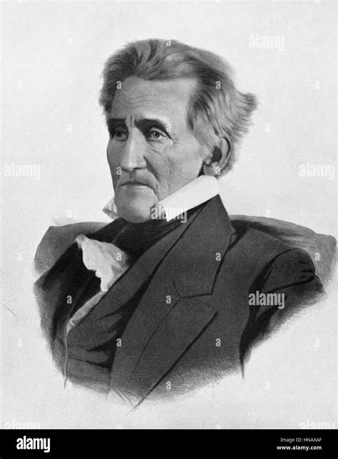 Andrew Jackson 7th President Of The United States 1850 Stock Photo Alamy