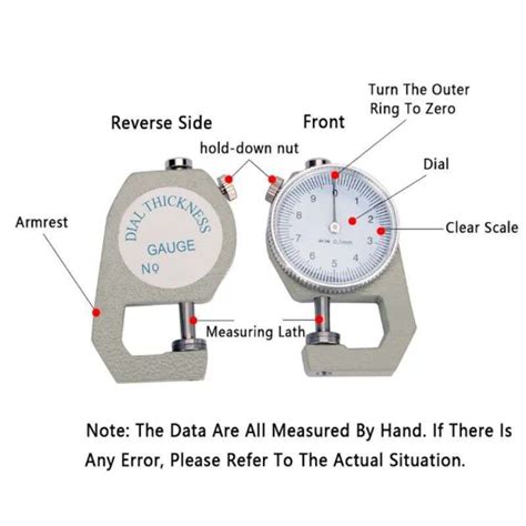 Jual Analog Thickness Gauge Alat Ukur Ketebalan Plastik Plat Kertas