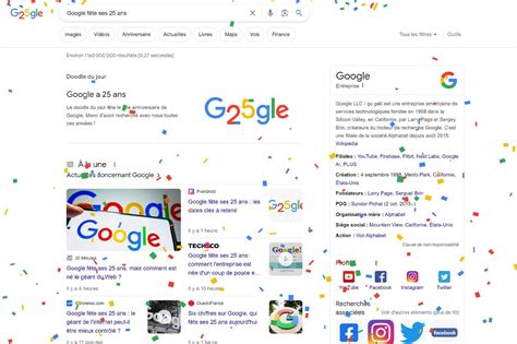 Google fête ses 25 ans savez vous comment le moteur de recherche