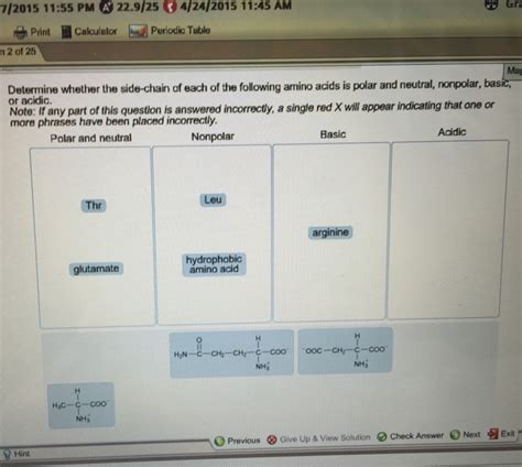 Solved Determine Whether The Side Chain Of Each Of The