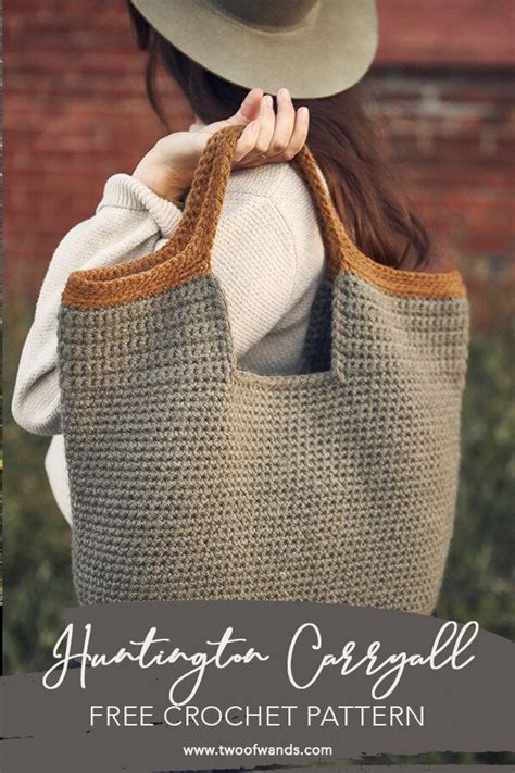 Hue Me Huntington Carryall FREE Crochet Pattern Two Of Wands