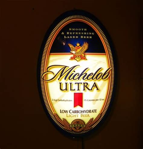 MINT Michelob Ultra Light Up Wall Beer Sign 38 Tall 25 Wide NO