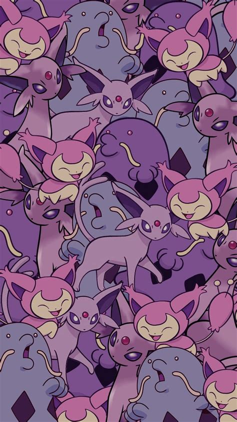 Purple Pokemon Background💜 Cute Pokemon Wallpaper Pokemon