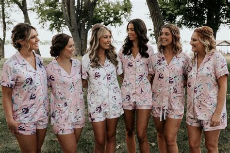 New Floral Pajama Sets Bridesmaid Pajama Set Bridesmaid Etsy