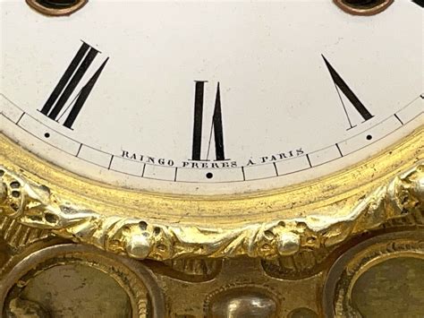 A Fine Th Century French Empire Gilt Mantel Clock By Raingo Freres