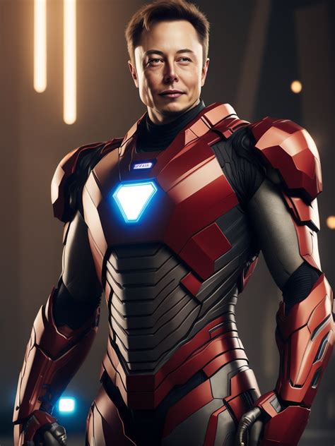 Premium Free Ai Images Elon Musk In The Iron Man Suit From The Marvel