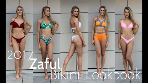 2017 AFFORDABLE Bikini Lookbook ZAFUL Review 12 Styles YouTube