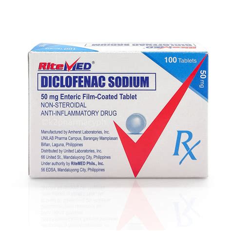 Ritemed® Diclofenac Sodium 50mg Enteric Film Coated Tablets