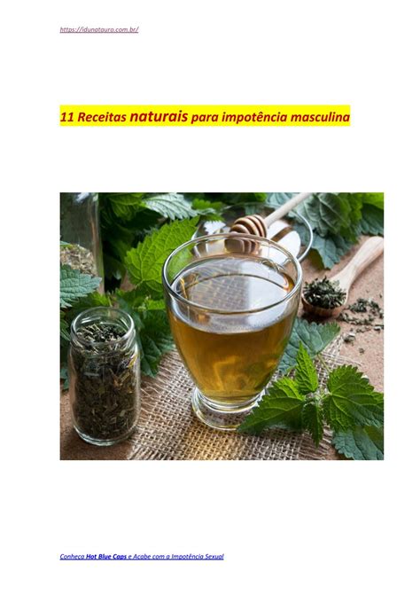 E book 11 Receitas naturais para impotência masculina by