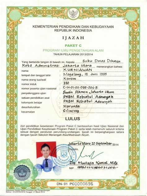 Detail Contoh Ijazah Sma 2018 Koleksi Nomer 24