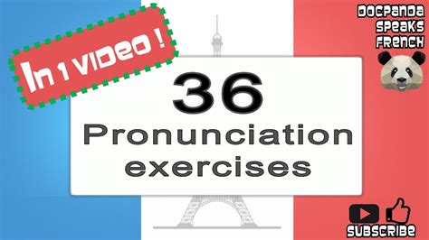 36 Pronunciation Exercises In French How To Pronounce French Native