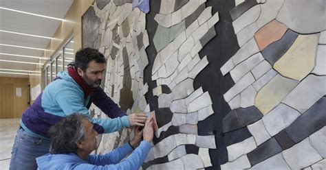 Así es el nuevo mural de la renovada facultad de Filosofía y Letras