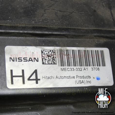 04 05 Nissan Sentra OEM Engine Computer ECU ECM MEC33 332 2005 2004 H4