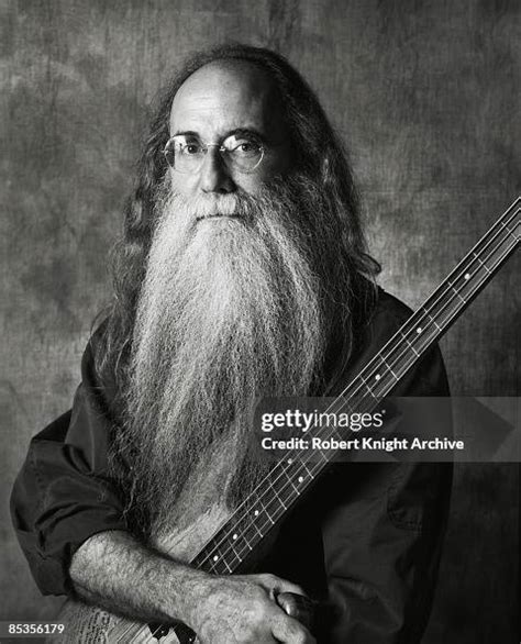 Photo Of Leland Sklar Posed Studio Portrait Of Lee Sklar With Bass