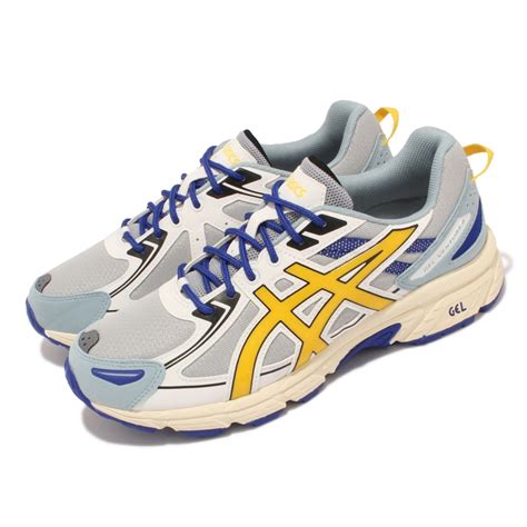 Asics 慢跑鞋 Gel Venture 6 野跑鞋 男鞋 亞瑟士 登山 耐磨 避震 緩衝 抓地 灰 藍 1201a366021 慢跑鞋