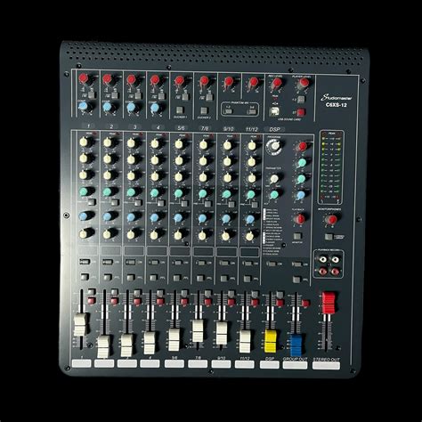 Studiomaster C6xs 12 Compact Audio Mixer 12 Channel Mixing Desk Usb Di