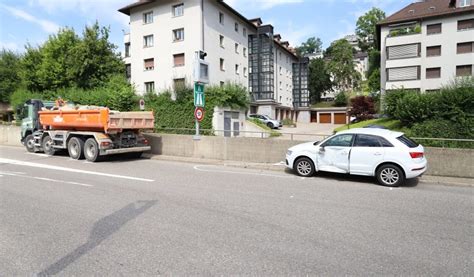 St Gallen Crash Zwischen Lkw Und Auto Wer Hatte Wirklich Gr N