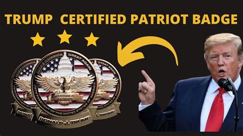 Trump Badge Certified Patriot Beware Trump Gold Badge Trump