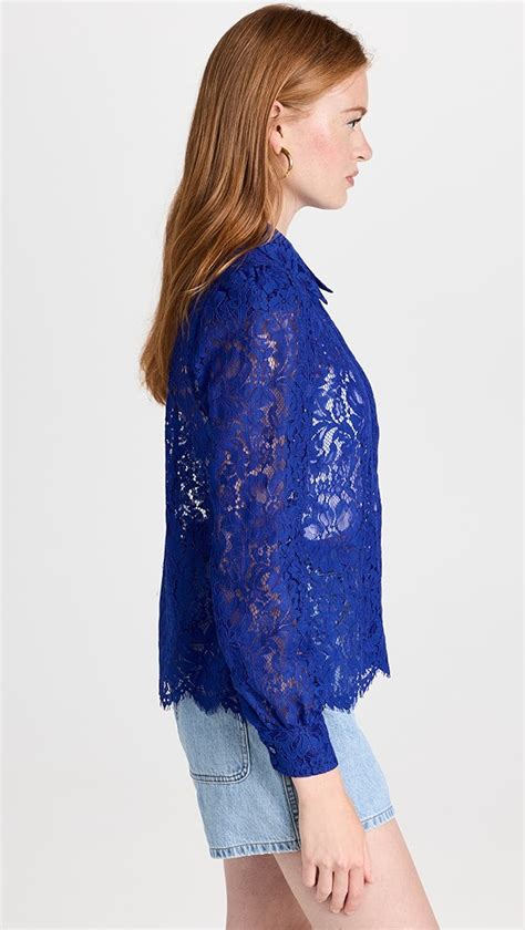 L AGENCE Jenica Lace Blouse Shopbop