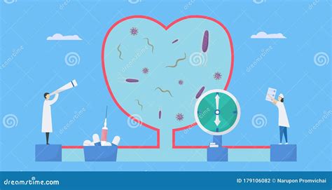 Ilustración De Vector Cardiológico Esta Enfermedad Llama Endocarditis