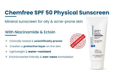 Fcl Chemfree Physical Mineral Sunscreen Spf 50 Sunscreen For Body