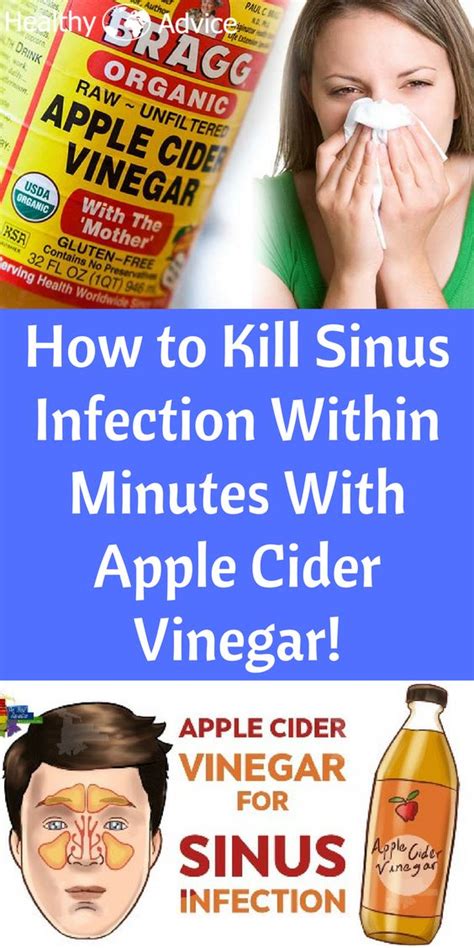 How To Kill Sinus Infection Within Minutes With Apple Cider Vinegar Health Plus