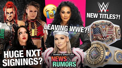 Diva Legends Leaving WWE NEW Women S Midcard Titles Coming To WWE